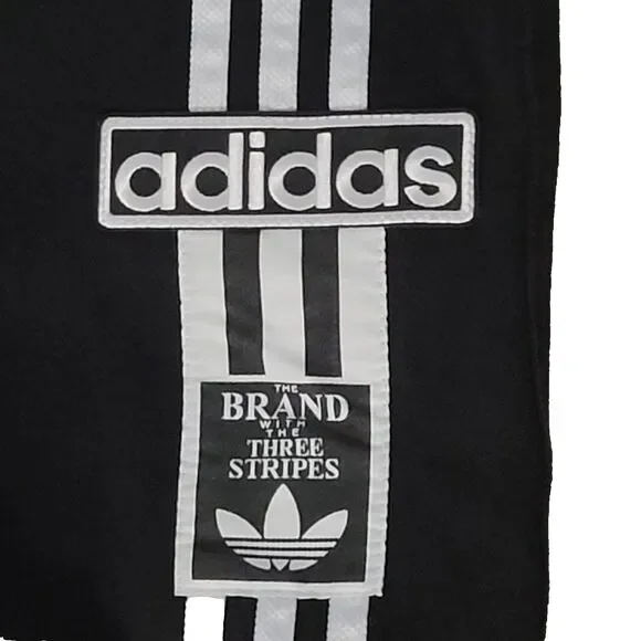 NWOT Adidas Adibreak Denim Two-In-One Jeans Womens 32 Black White Baggy Skater - Picture 5 of 16